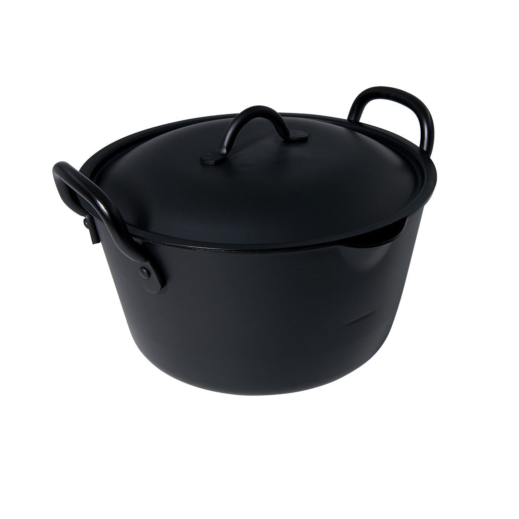 日本燕三条製鐵流|鐵炸鍋系列 雙柄高身連蓋炸鍋 20cm