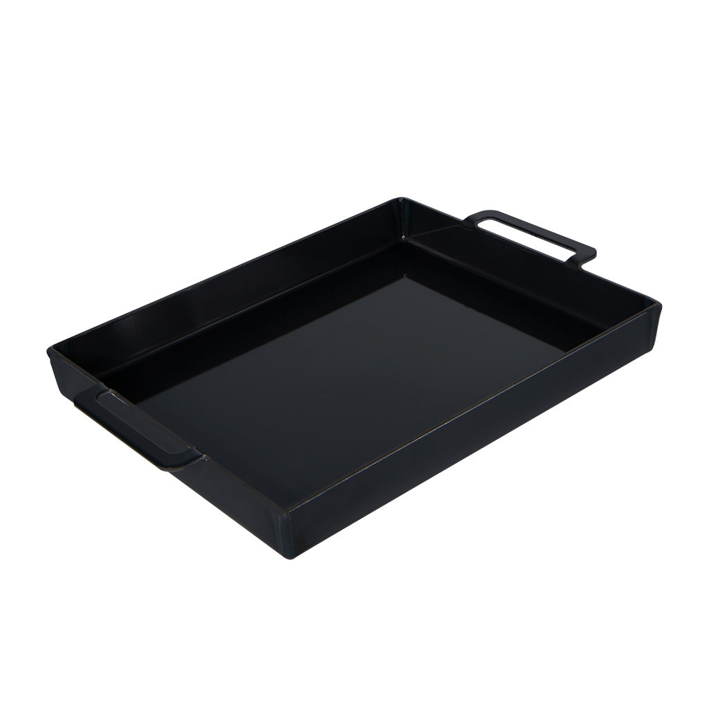 日本燕三条製鐵流|厚底燒物鐵鍋系列 長方形燒物鐵板煎鍋 33x23cm